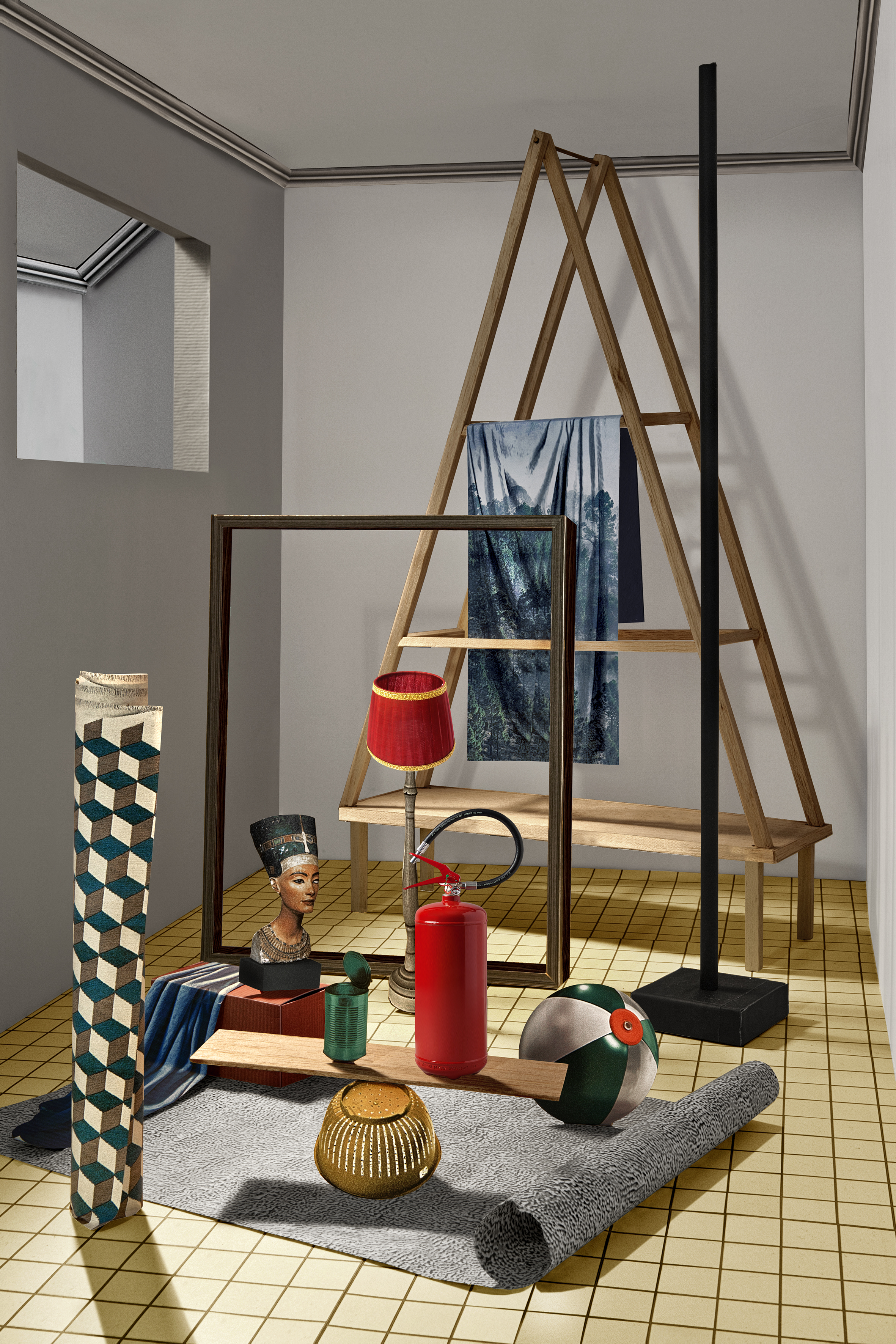 Teresa Giannico, Interno n°1 dalla serie 'Ricerca8', 2018, stampa su carta cotone, cm 130 x 86, courtesy Viasaterna