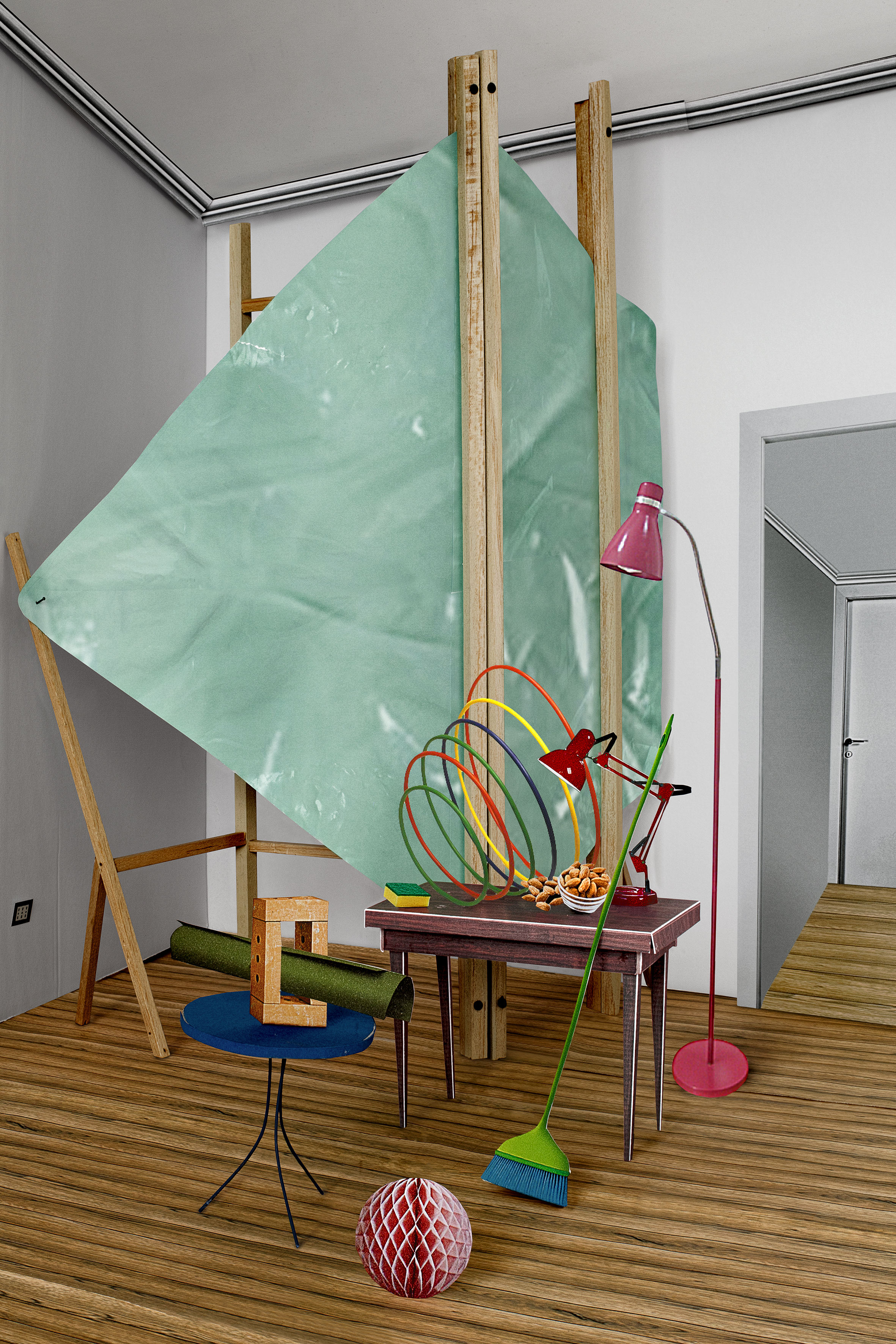 Teresa Giannico, Interno n°4 dalla serie 'Ricerca8', 2018, stampa su carta cotone, cm 50 x 33, courtesy Viasaterna.