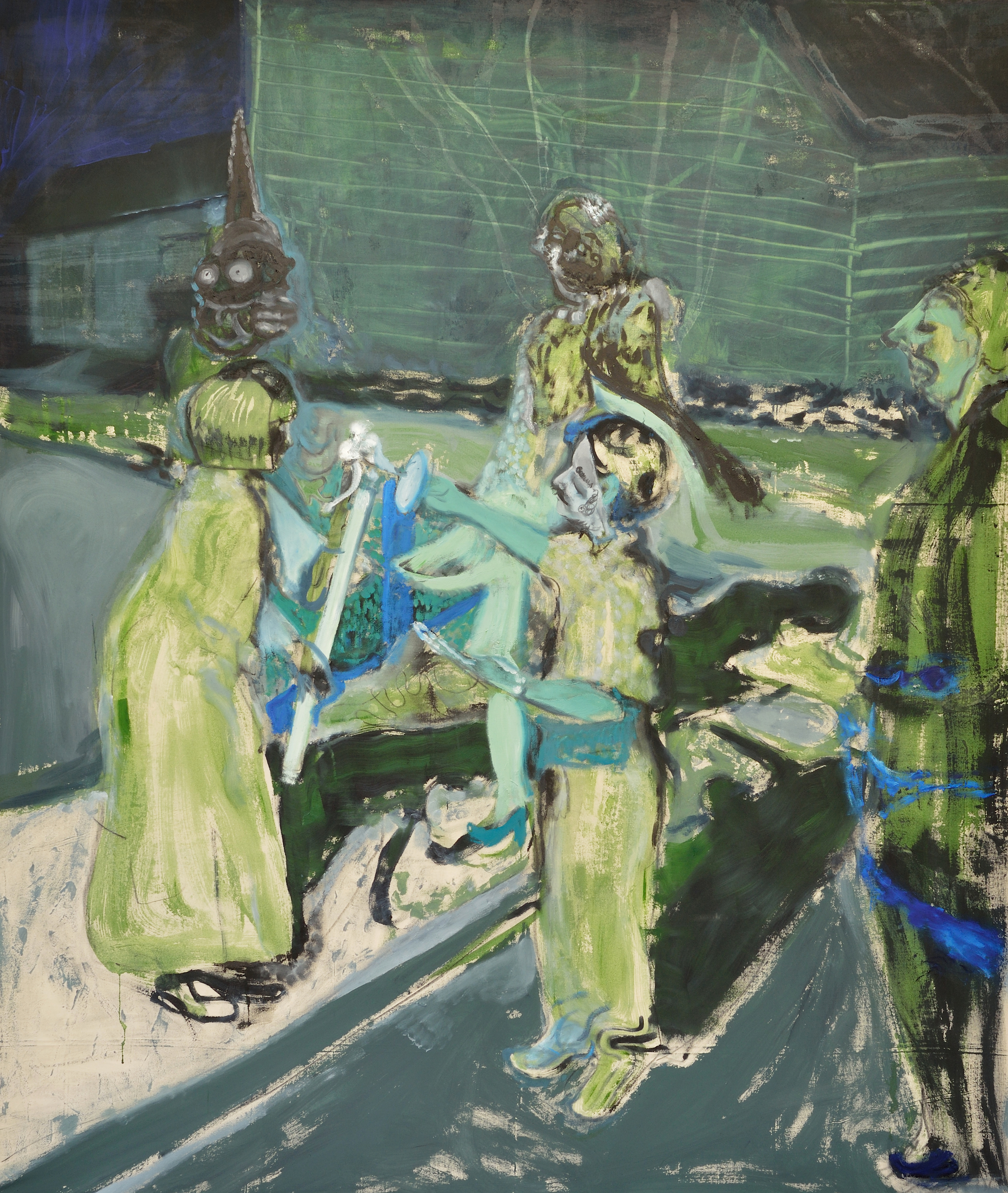 Nebojša Despotović, Jimmy Barka, 2019, acrilico e olio su tela, cm 176 x 149, courtesy l'artista e Boccanera Gallery, Trento - Milano.