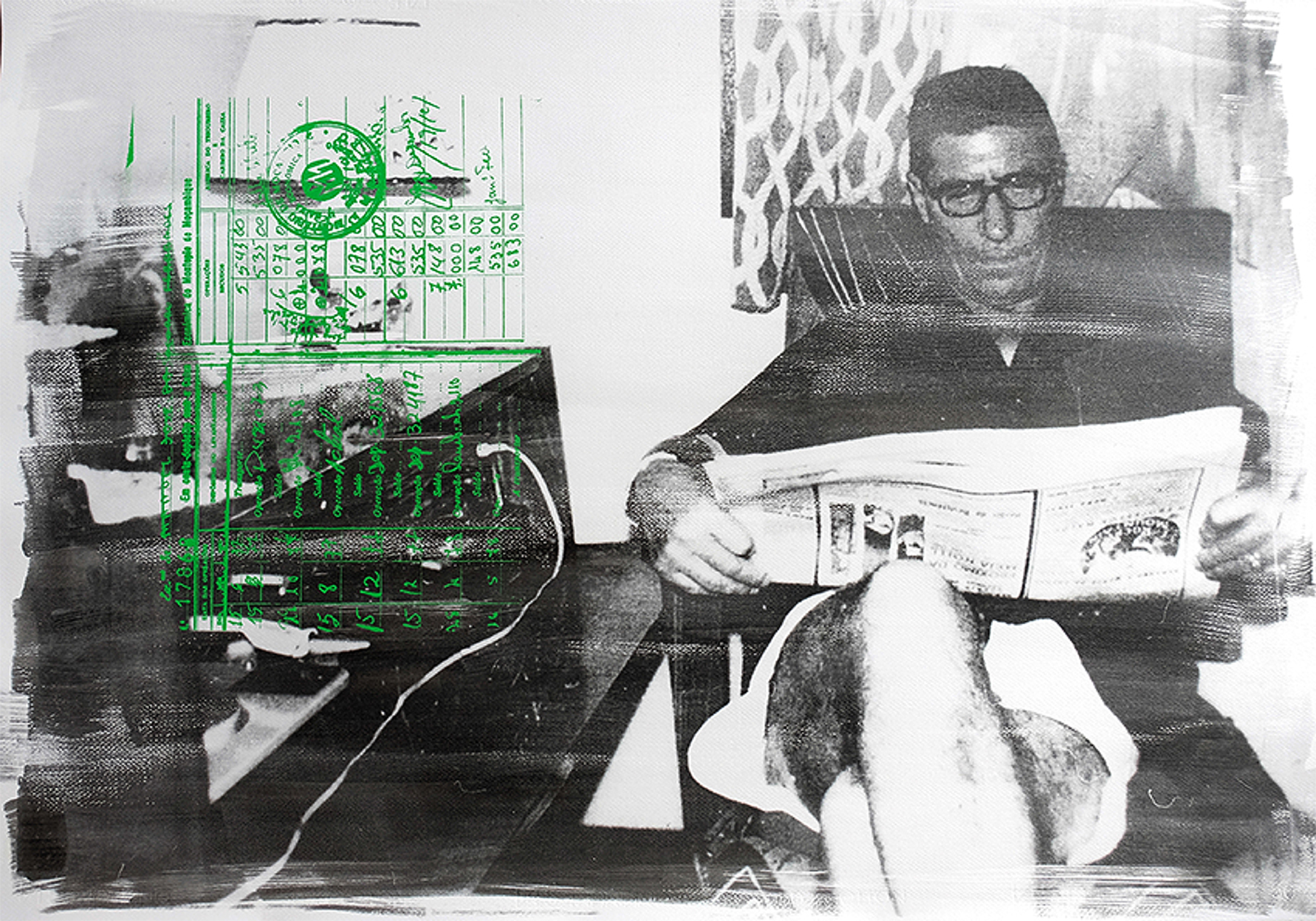 Délio Jasse, The lost chapter “Nampula”, 1963-2016, emulsione fotografica e serigrafia su carta Fabriano, cm 70 x 100, courtesy dell'artista e Tiwani Contemporary.