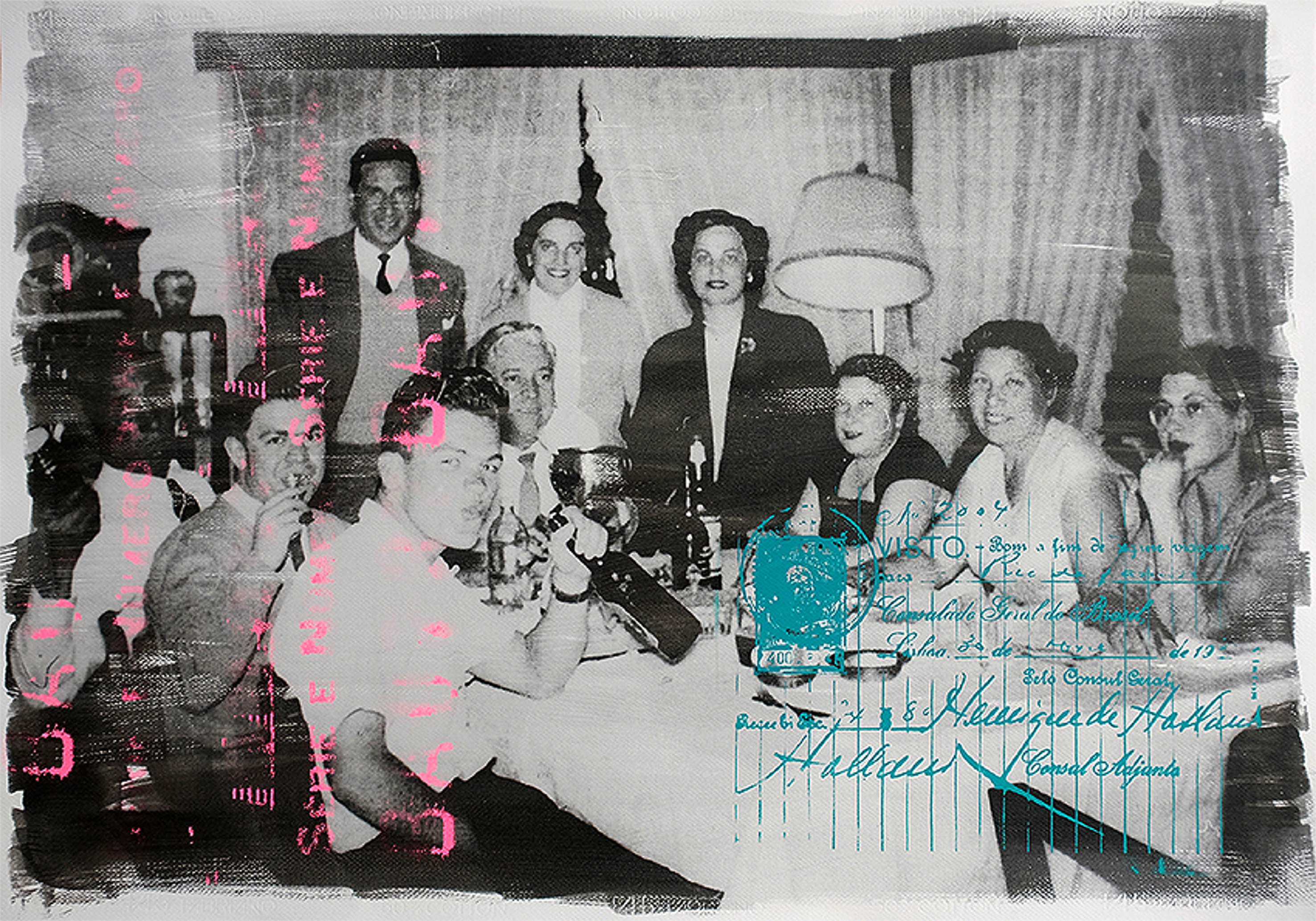 Délio Jasse, The lost chapter “Nampula”, 1963-2016, emulsione fotografica e serigrafia su carta Fabriano, cm 70 x 100, courtesy dell'artista e Tiwani Contemporary.