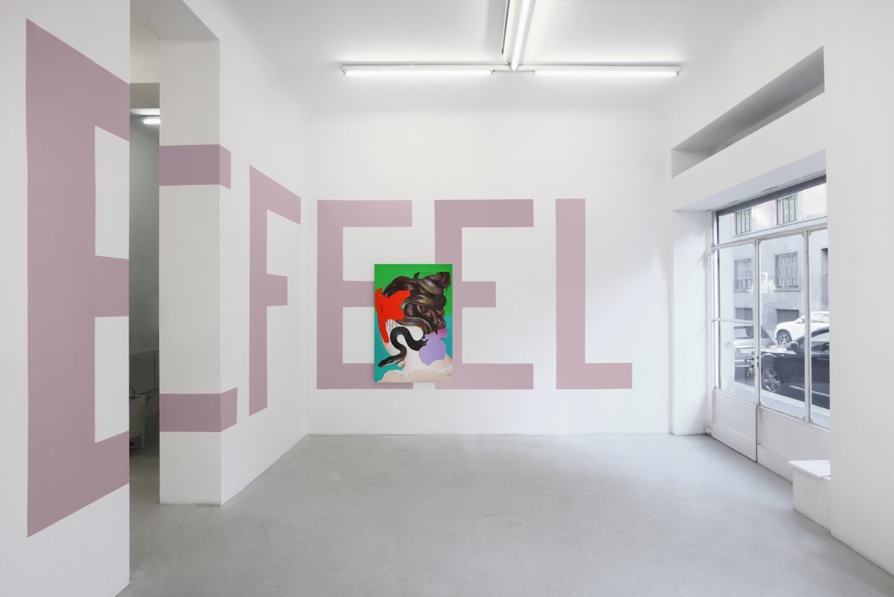 Andrea Martnucci, 23012019.jpeg acrylic and pencil on canvas, 100x150x4cm 2019 Courtesy the artist and Renata Fabbri Arte Contemporanea Photo: Bruno Bani per Renata Fabbri Arte Contemporanea